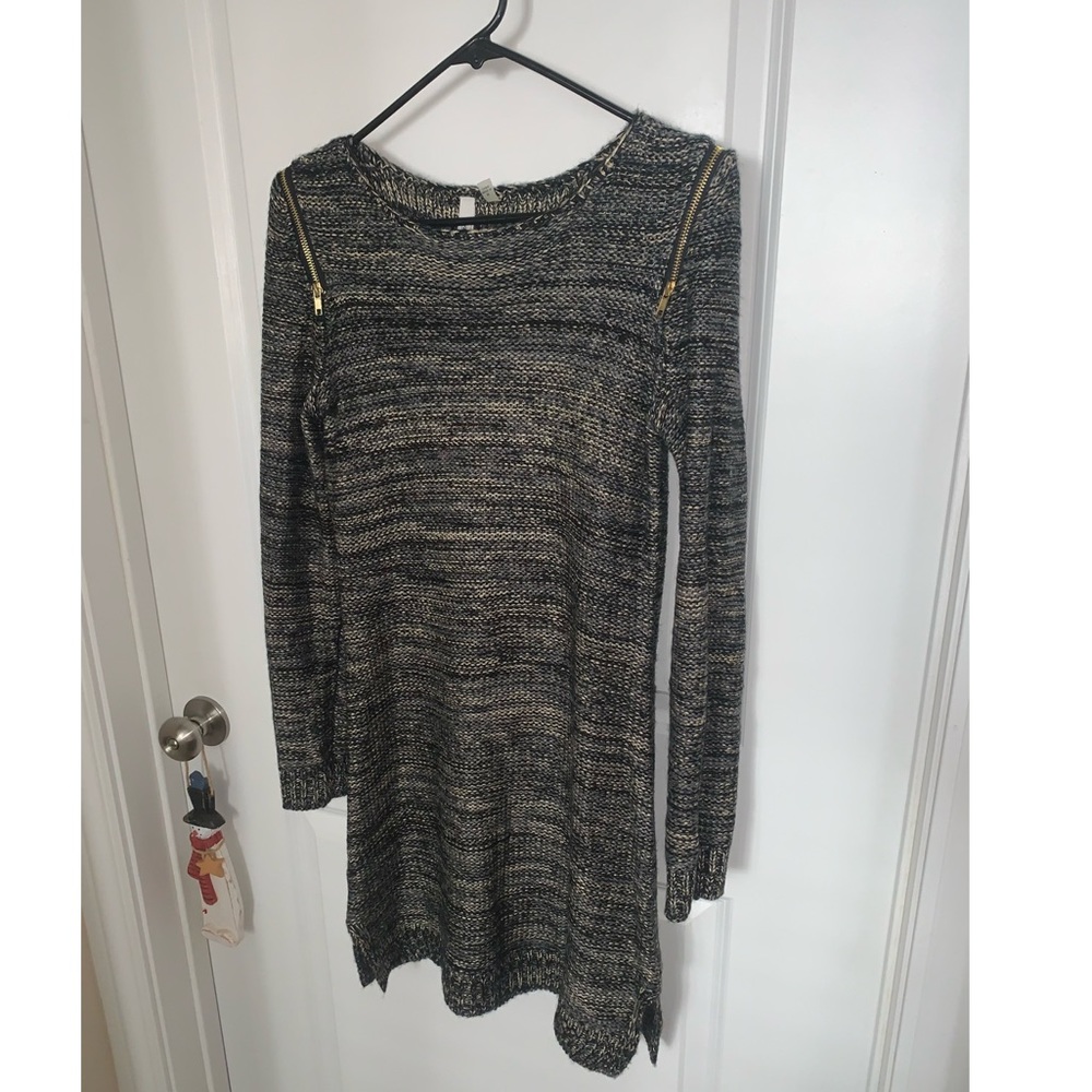 my collection gold color scheme sweater dress